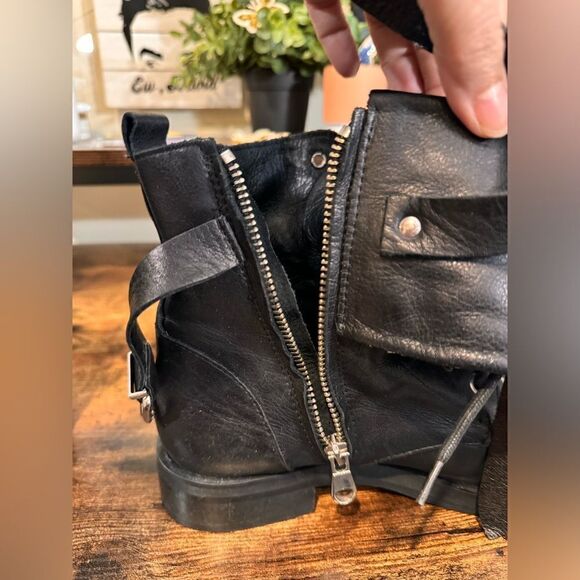 Charles David Black Moto booties size 38.5‎ - Picture 6 of 16